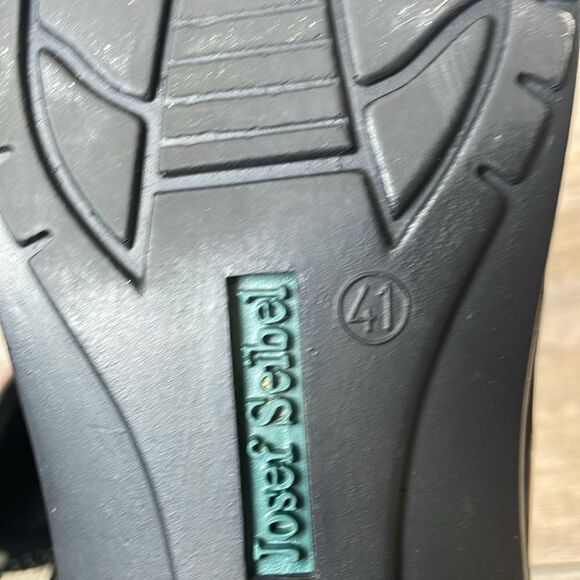 Josef Seibel Burgundy Wine Leather Women’s Sz 10/EU 41 Slip-On Heeled Mules - Picture 6 of 12